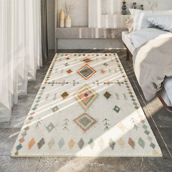 Runner Rugs for Hallway, Contemporary Modern Rugs Next to Bed, Bathroom Runner Rugs, Kitchen Runner Rugs, Geometric Modern Rugs for Dining Room-HomePaintingDecor