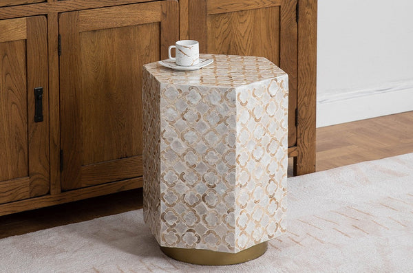 Portable Casual Side Table, Creative Coffee Table, Contemporary Small Sofa Side Table, Shell Small Side Table, Unique Small End Table-HomePaintingDecor
