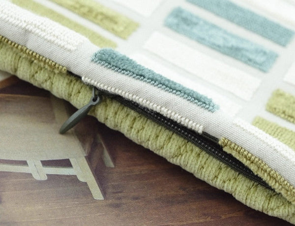 Modern Throw Pillows, Green Modern Sofa Pillows, Large Square Pillows, Decorative Pillows for Couch, Decorative Throw Pillows for Living Room Couch-HomePaintingDecor