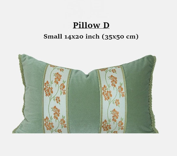 Living Room Decorative Pillows, Modern Decorative Cushions, Decorative Pillows for Bed, Decorative Pillow Arrangement Ideas for Interior Design, Embroidered Floral Bird Pattern Pillow Covers-HomePaintingDecor