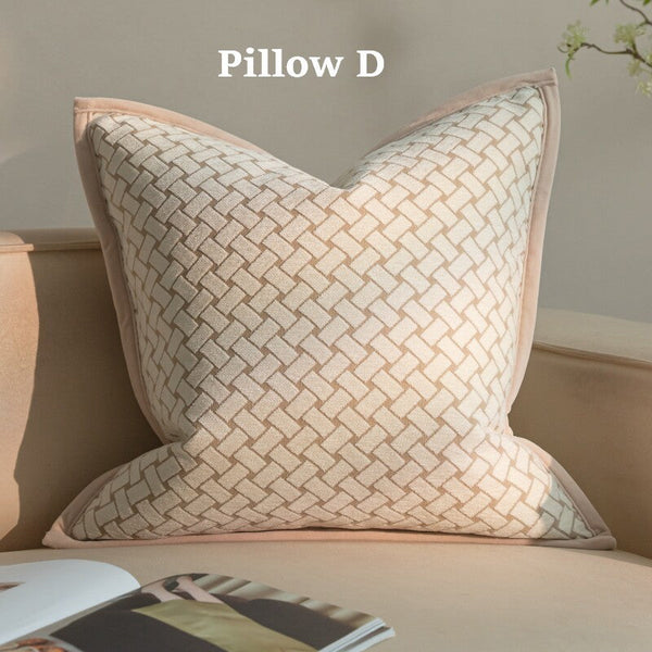 Modern Decorative Pillow Cover, Decorative Throw Pillows for Living Room, Decorative Pillow Arrangement Ideas for Couch, Modern Sofa Pillows-HomePaintingDecor