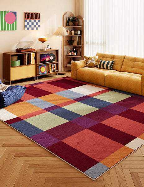 Abstract Modern Rugs, Colorful Contemporary Area Rugs, Modern Living Room Rug Ideas, Geometric Carpets for Living Room, Modern Carpets for Bedroom
