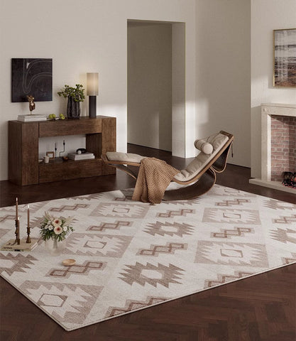 Bedroom Modern Rugs, Large Modern Rugs for Living Room, Dining Room Geometric Modern Rugs, Contemporary Modern Rugs under Coffee Table-HomePaintingDecor