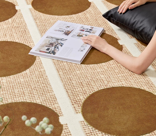 Modern Carpets for Living Room, Abstract Modern Rugs for Dining Room, Geometric Contemporary Rugs for Living Room, Mid Century Modern Rugs Next to Bed-HomePaintingDecor