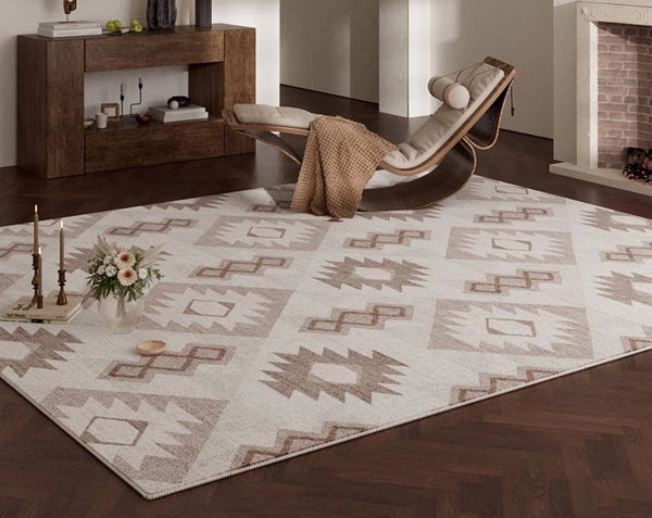Bedroom Modern Rugs, Large Modern Rugs for Living Room, Dining Room Geometric Modern Rugs, Contemporary Modern Rugs under Coffee Table-HomePaintingDecor