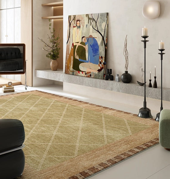 Modern Rugs for Living Room, Geometric Modern Rug Ideas for Living Room, Mid Century Contemporary Area Rugs