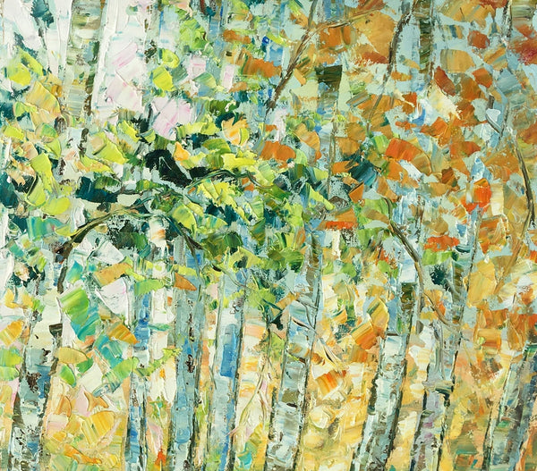Autumn Tree Painting, Original Wall Art, Landscape Painting, Custom Heavy Texture Wall Art-HomePaintingDecor