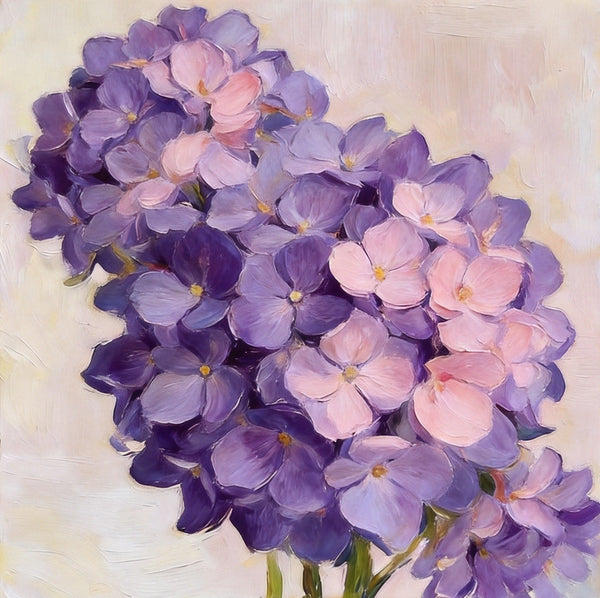 Hand Painted Canvas Art, A Bunch of Blooming Purple forget-me-nots, Still Life Painting, Small Canvas Artwork, Original Flower Paintings, Buy Small Paintings Online-HomePaintingDecor