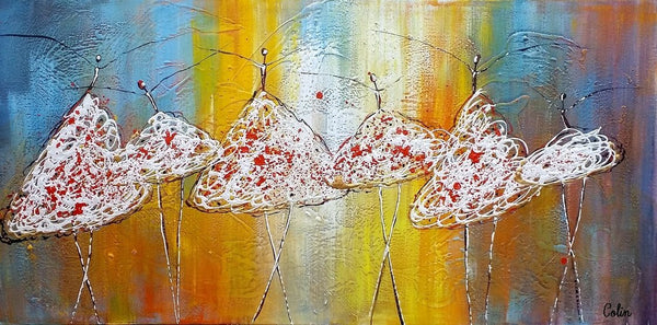 Original Abstract Painting, Ballet Dancer Painting, Simple Modern Art, Contemporary Wall Art Painting, Bedroom Painting, Simple Abstract Painting-HomePaintingDecor