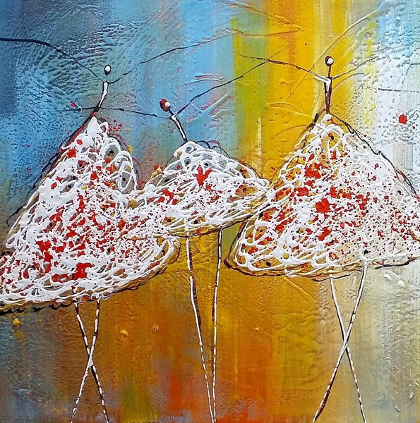 Original Abstract Painting, Ballet Dancer Painting, Simple Modern Art, Contemporary Wall Art Painting, Bedroom Painting, Simple Abstract Painting-HomePaintingDecor