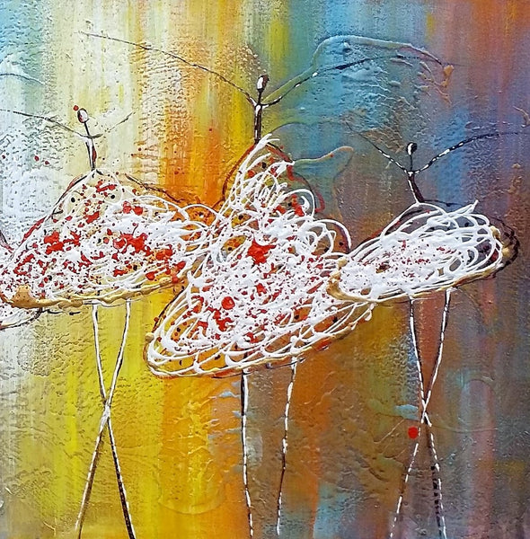 Original Abstract Painting, Ballet Dancer Painting, Simple Modern Art, Contemporary Wall Art Painting, Bedroom Painting, Simple Abstract Painting-HomePaintingDecor