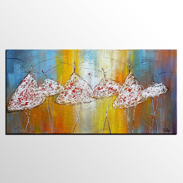 Original Abstract Painting, Ballet Dancer Painting, Simple Modern Art, Contemporary Wall Art Painting, Bedroom Painting, Simple Abstract Painting-HomePaintingDecor