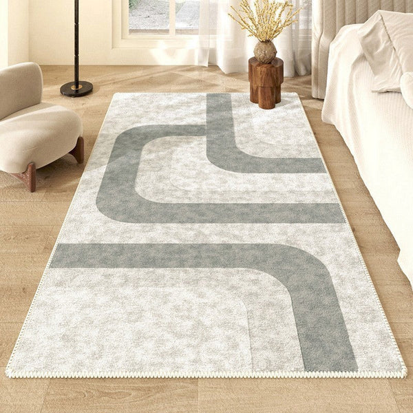 Abstract Modern Rugs for Living Room, Modern Rugs under Dining Room Table, Simple Geometric Carpets for Kitchen, Contemporary Modern Rugs Next to Bed-HomePaintingDecor