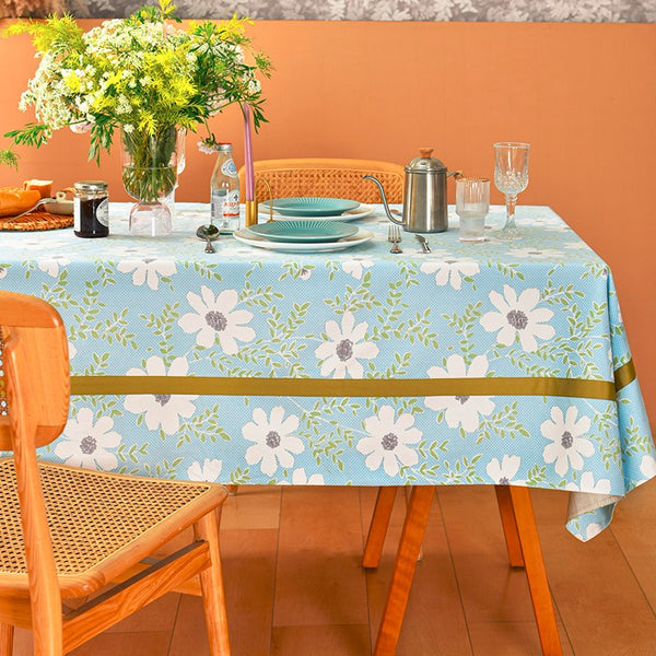Modern Table Cloths for Dining Room, Farmhouse Cotton Table Cloth, Kitchen Rectangular Table Covers, Square Tablecloth for Round Table, Wedding Tablecloth-HomePaintingDecor
