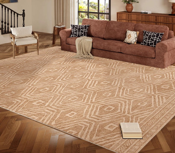 Bedroom Floor Rugs, Geometric Contemporary Rugs for Dining Room, Extra Large Modern Rugs for Living Room, Oversized Modern Rug for Living Room