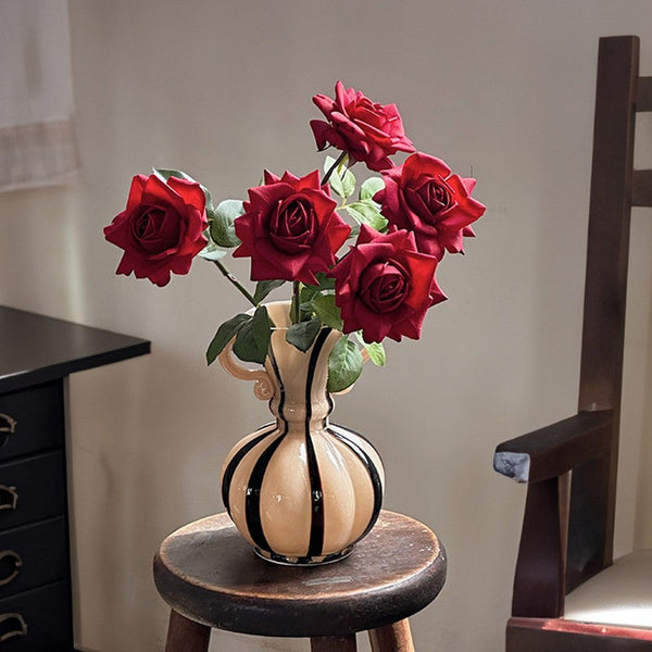 Creative Modern Vases for Living Room, Flower Vases on Table, Modern Glass Flower Vases, Glass Flower Vases, Handmade Glass Bud Vases-HomePaintingDecor