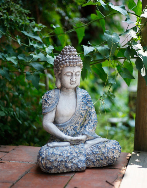 Buddha Statue, Sitting Buddha Statue, Large Figure Statue for Garden Ornament, Villa Courtyard Decor, Outdoor Decoration Ideas, Garden Decor Ideas-HomePaintingDecor