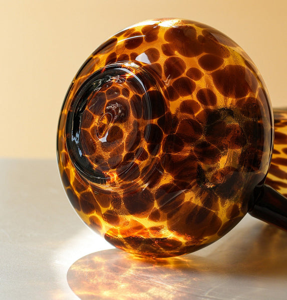 Handmade Modern Vases for Bedroom, Decorative Glass Vase, Mid Century Glass Vases, Centerpiece Contemporary Vases on Table, Modern Glass Vase for Flowers