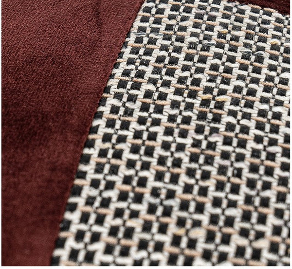 Red Modern Sofa Throw Pillows, Red Decorative Throw Pillows for Couch, Large Abstract Contemporary Throw Pillow for Interior Design-HomePaintingDecor