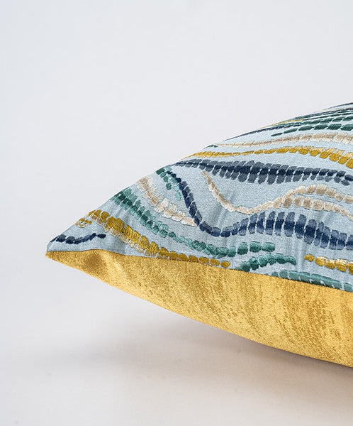 Square Modern Pillows for Couch, Contemporary Modern Sofa Pillows, Decorative Throw Pillows for Bedroom, Large Throw Pillow for Living Room-HomePaintingDecor