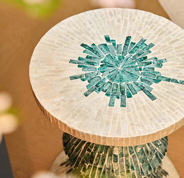 Modern Side Table, Shell Small Sofa Side Table, Contemporary Bedside Table, Bedside Small Side Table, Small End Table, Portable Casual Side Table, Creative Coffee Table, Contemporary Side Table-HomePaintingDecor