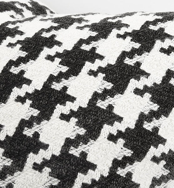 Decorative Pillows for Couch, Contemporary Throw Pillows for Living Room, Black and White Modern Sofa Pillows, Modern Square Pillows-HomePaintingDecor