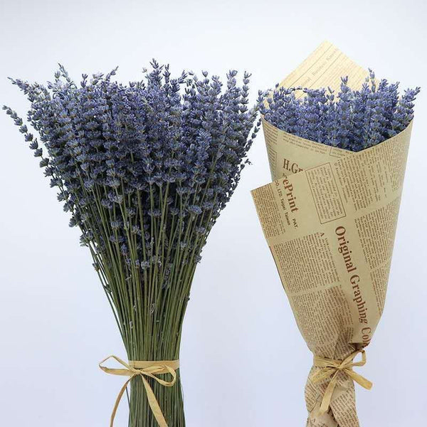 Flower Arrangements, Natural Dried Lavender Flower Bouquet, Natural Dried Lavender Flowers, A Bunch of Dried Lavender Flowers, Handmade Artificial Flowers for Home Decor-HomePaintingDecor