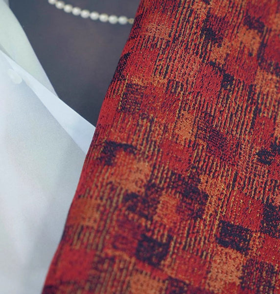 Large Modern Sofa Pillows, Red Decorative Throw Pillows for Couch, Large Decorative Throw Pillows, Contemporary Sofa Pillows for Interior Design-HomePaintingDecor