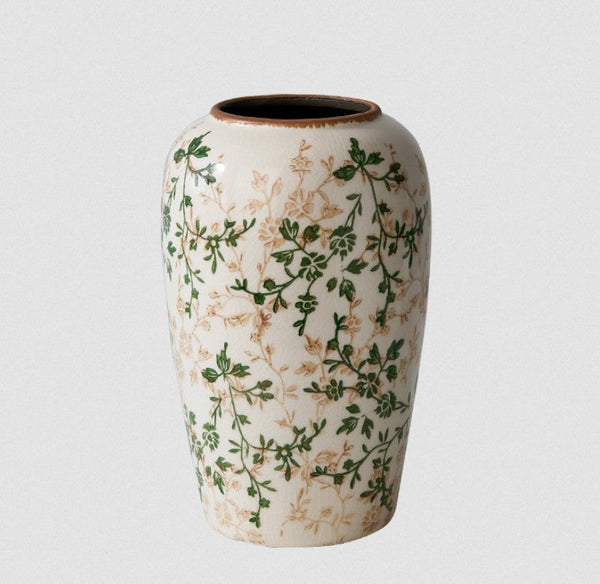 Ceramic Bouquet Vases, Porcelain Flower Vases, Rustic Flower Vases on Table, Dining Table Centerpiece, Handmade Water Holding Flower Vase-HomePaintingDecor