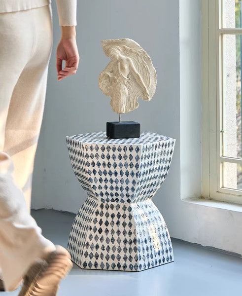 Contemporary Bedside Table, Small End Table, Modern Side Table, Bedside Small Side Table, Shell Small Sofa Side Table, Portable Casual Side Table, Creative Coffee Table, Contemporary Side Table-HomePaintingDecor