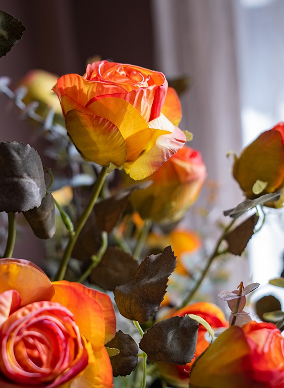 Modern Flower Arrangement Ideas for Home Decoration, Wedding Flowers, Rose Flowers, Artificial Rose Floral for Dining Room Table, Bedroom Flower Arrangement Ideas-HomePaintingDecor