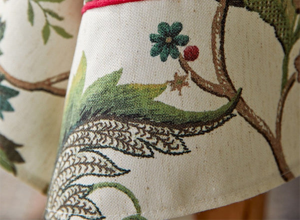 Rustic Garden Floral Tablecloth for Round Table, Spring Flower Table Cover for Kitchen, Modern Rectangular Tablecloth Ideas for Dining Room Table-HomePaintingDecor