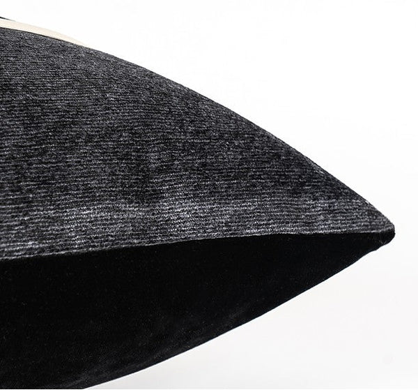 Contemporary Throw Pillow for Living Room, Modern Square Pillows, Abstract Black Throw Pillows for Couch, Simple Modern Sofa Throw Pillows-HomePaintingDecor