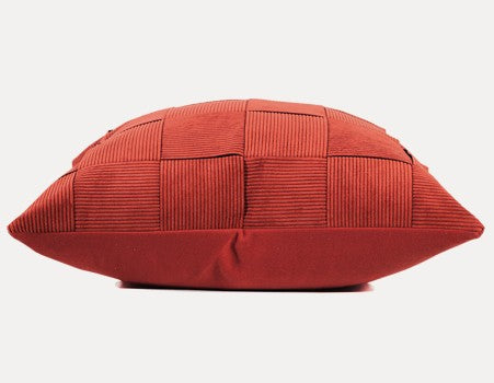 Modern Throw Pillows, Decorative Throw Pillow for Couch, Red Modern Sofa Pillows, Decorative Throw Pillows for Living Room Couch, Large Square Pillows-HomePaintingDecor