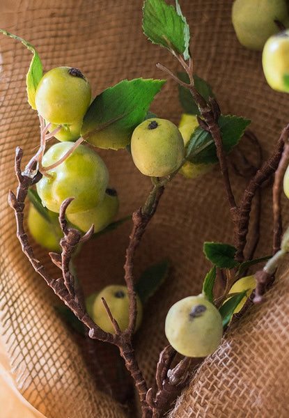 Beautiful Modern Flower Arrangement Ideas for Home Decoration, Apple Branch, Fruit Branch, Table Centerpiece, Simple Artificial Floral for Dining Room-HomePaintingDecor