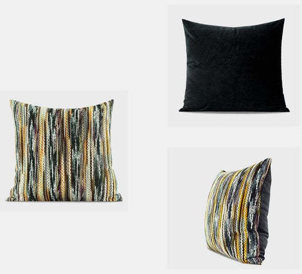 Modern Square Throw Pillows for Couch, Colorful Decorative Throw Pillows, Large Abstract Contemporary Throw Pillow for Interior Design-HomePaintingDecor