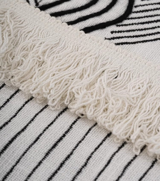 Decorative Throw Pillows for Bedroom, Large Throw Pillow for Interior Design, Ethnic Square Modern Throw Pillows for Couch, Contemporary Modern Sofa Pillows-HomePaintingDecor