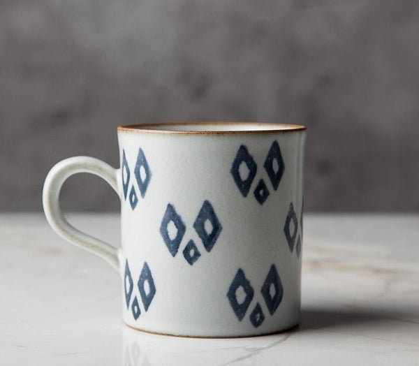 Pottery Tea Cup, Large Capacity Coffee Cup, 10 oz Cappuccino Coffee Mug, Handmade Pottery Coffee Cup-HomePaintingDecor
