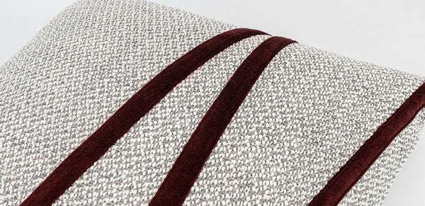 Light Gray Contemporary Throw Pillow for Living Room, Simple Modern Sofa Throw Pillows, Modern Decorative Throw Pillows for Couch-HomePaintingDecor