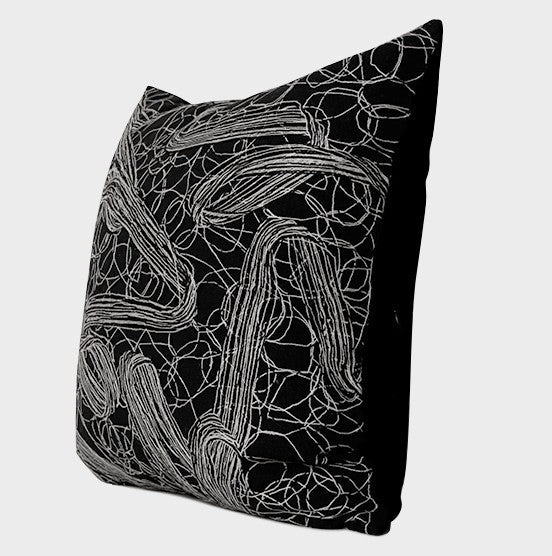 Decorative Pillow for Interior Design, Black Modern Throw Pillows, Simple Modern Throw Pillow for Couch, Modern Sofa Pillow Covers-HomePaintingDecor