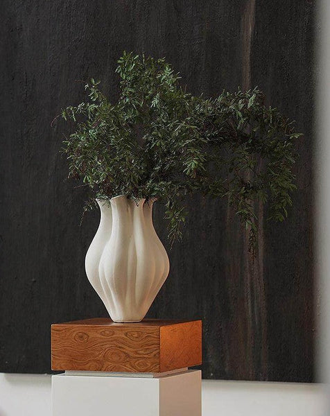 Large Porcelain Vases for Modern Home Decor, Unique Handmade Modern Flower Vase, Centerpiece Ceramic Bouquet Vases, Contemporary Vases on Dining Table-HomePaintingDecor