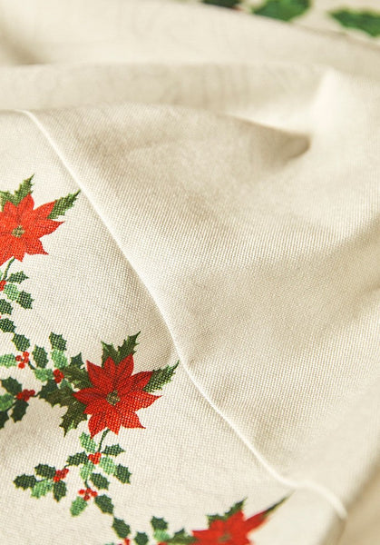 Modern Rectangle Tablecloth for Dining Room Table, Flower Pattern Tablecloth for Home Decoration, Square Tablecloth, Farmhouse Table Cloth, Christmas Tablecloth-HomePaintingDecor