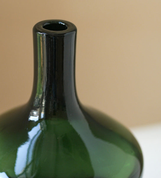 Decorative Glass Vase, Mid Century Glass Vases, Handmade Modern Vases for Bedroom, Centerpiece Contemporary Vases on Table, Modern Glass Vase for Flowers