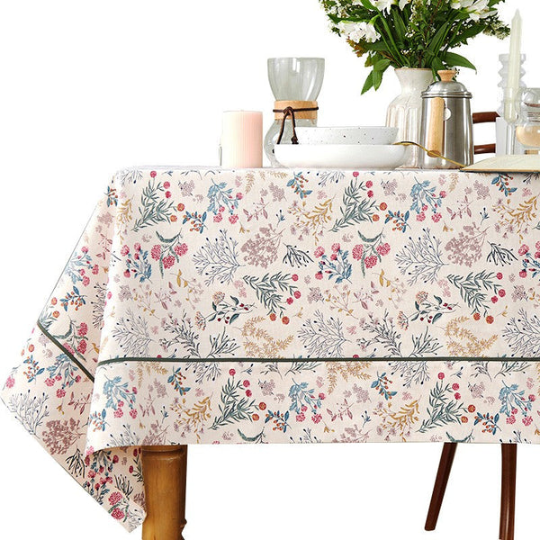 Large Rectangle Tablecloth for Dining Room Table, Rustic Table Covers for Kitchen, Country Farmhouse Tablecloth, Square Tablecloth for Round Table-HomePaintingDecor