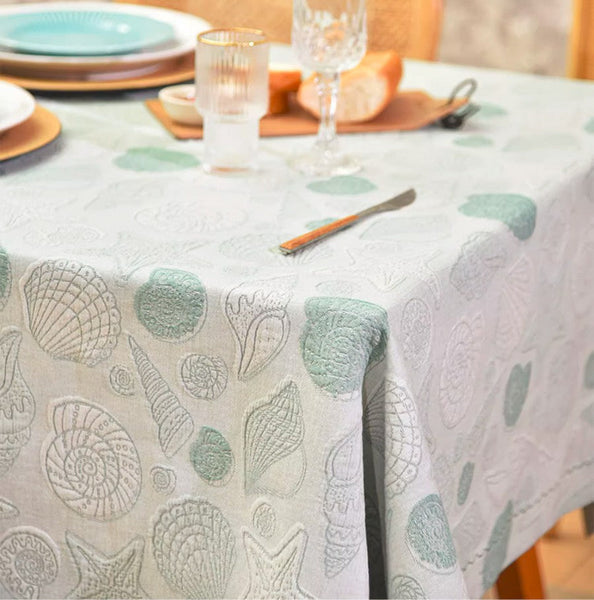 Modern Dining Room Table Cloths, Farmhouse Table Cloth, Wedding Tablecloth, Square Tablecloth for Round Table, Cotton Rectangular Table Covers for Kitchen-HomePaintingDecor