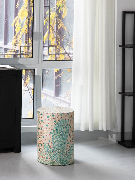 Unique Small End Table, Portable Casual Side Table, Creative Coffee Table, Contemporary Small Sofa Side Table, Shell Small Side Table-HomePaintingDecor