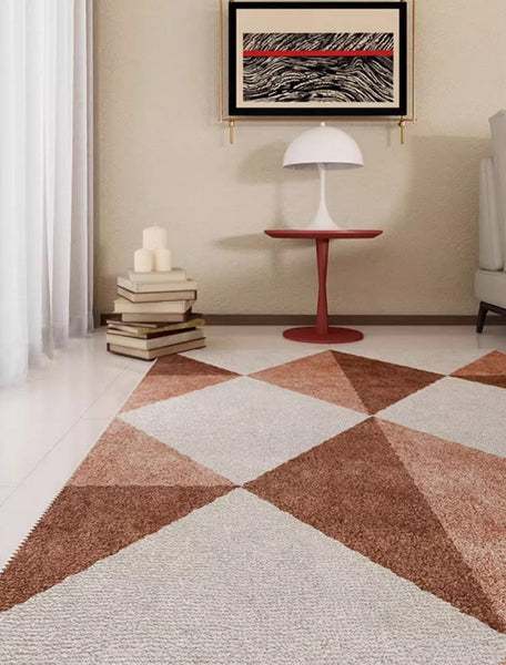 Modern Rugs for Living Room, Modern Area Rugs under Sofa, Abstract Contemporary Rugs for Bedroom, Dining Room Floor Rugs, Modern Carpets for Office-HomePaintingDecor