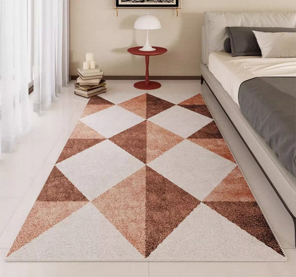 Modern Rugs for Living Room, Modern Area Rugs under Sofa, Abstract Contemporary Rugs for Bedroom, Dining Room Floor Rugs, Modern Carpets for Office-HomePaintingDecor