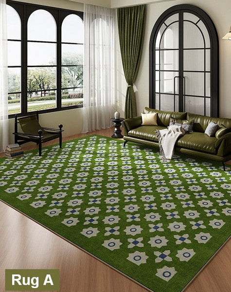 Unique Modern Rugs for Bedroom, Mid Century Modern Rugs, Colorful Geometric Rugs for Dining Room, Colorful Absract Rugs for Living Room-HomePaintingDecor