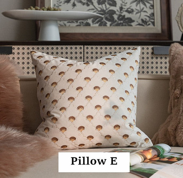 Decorative Pillow Arrangement Ideas for Couch, Modern Decorative Pillows for Bedroom, Embroidered Butterfly Pillow Covers, Large Decorative Throw Pillows for Living Room-HomePaintingDecor